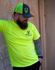 LaborLama Men's Safety Green T-Shirt - 1st Edition